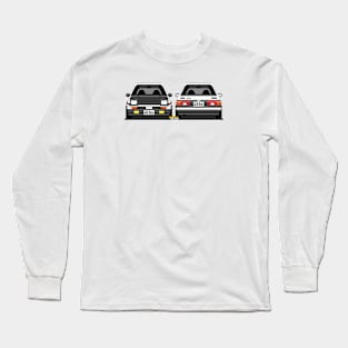 Toyota Sprinter AE86 Hachiroku Initial-D Pixel Long Sleeve T-Shirt